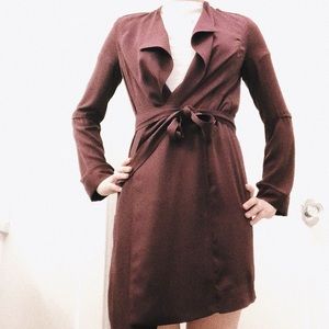 Purple/Maroon Babaton Trench
